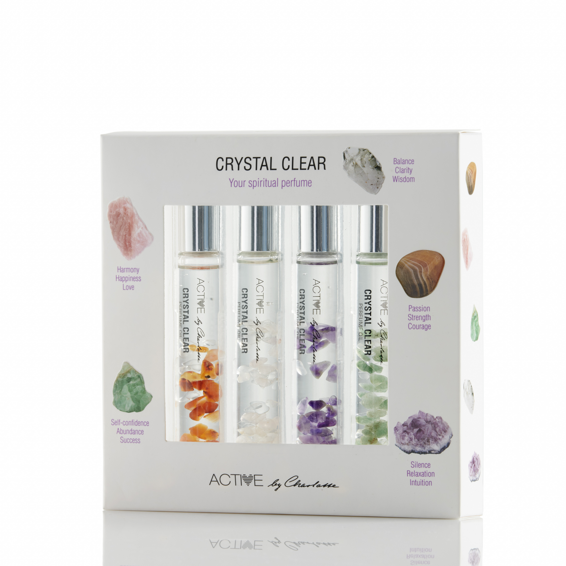 Billede af Active by Charlotte Crystal Clear Perfume Oil Set 4x10 ml.