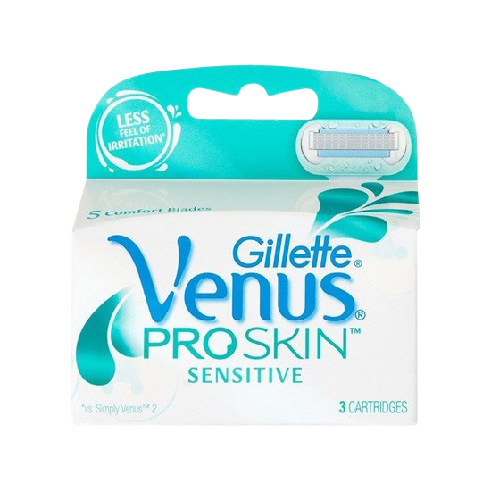 gillette venus pro skin sensitive blades 3 stk.